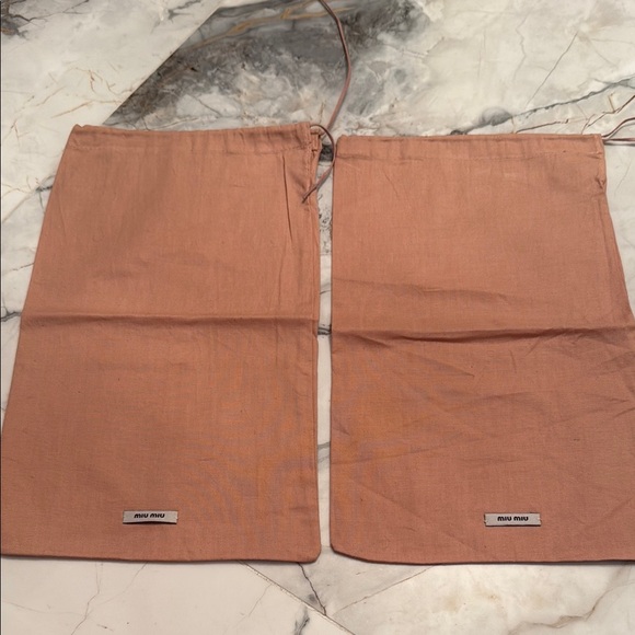 Miu Miu Peach Dust Bags